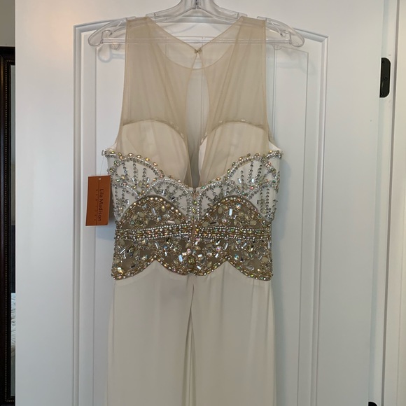 White Evening Gown Prom dress - Picture 3 of 7